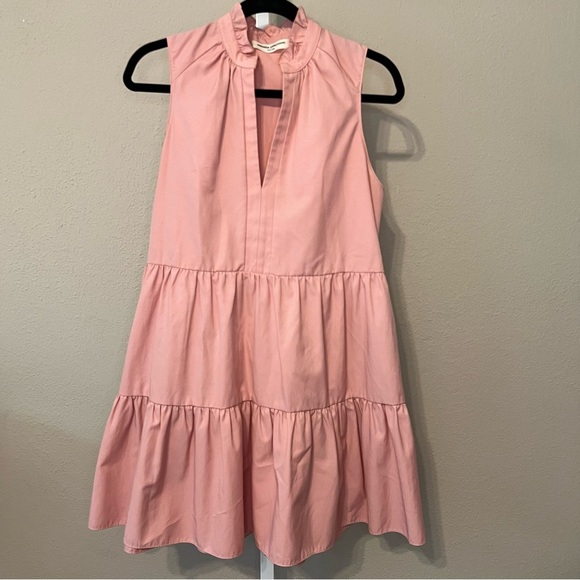 Amanda Uprichard Dusty Rose Pink Sleevless Saffron Dress - Picture 2 of 7